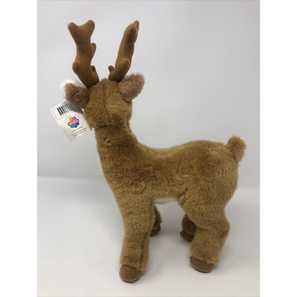 Nanco Wildlife Series Grevy's Zebra Plush Realistic Stuffed Animal Deer Antlers - Picture 3 of 8